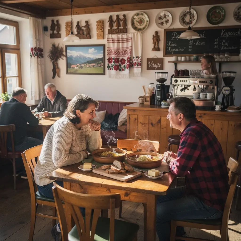 Pohľad na historické uličky Bratislavy s malebnými budovami a kaviarňami.